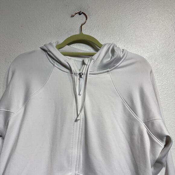Athleta Bright White Unstoppable Full Zip Jacket Sz L - Picture 3 of 13